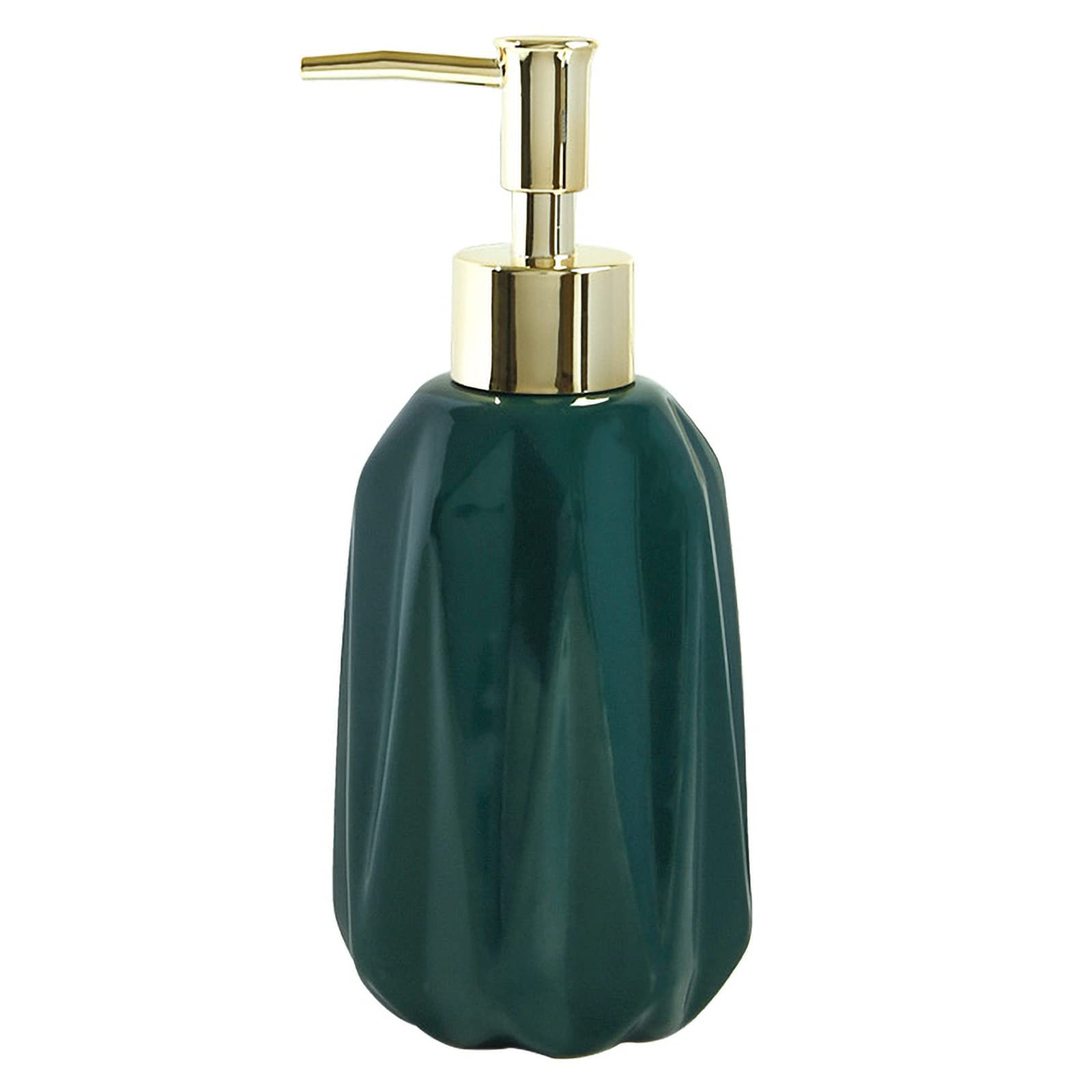Buy Soap Dispenser, 10oz Green Countertop Ceramic with Pump Soap
