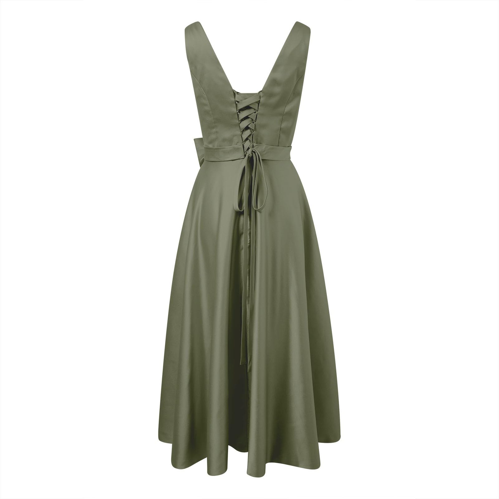 Elegante Abito da Sera Formale in Raso, Abito da Banchetto per Feste e ricevimenti, con Design e vestibilità Comoda.