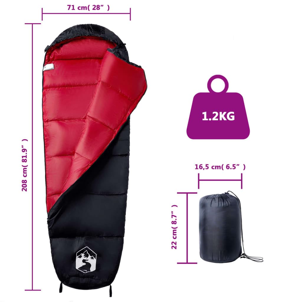 Mangloder - Saco de dormir tipo momia para adultos con capucha, impermeable, poliéster, ligero, ideal para senderismo, trekking, viajes al aire libre, aislado a 10-20 ℃