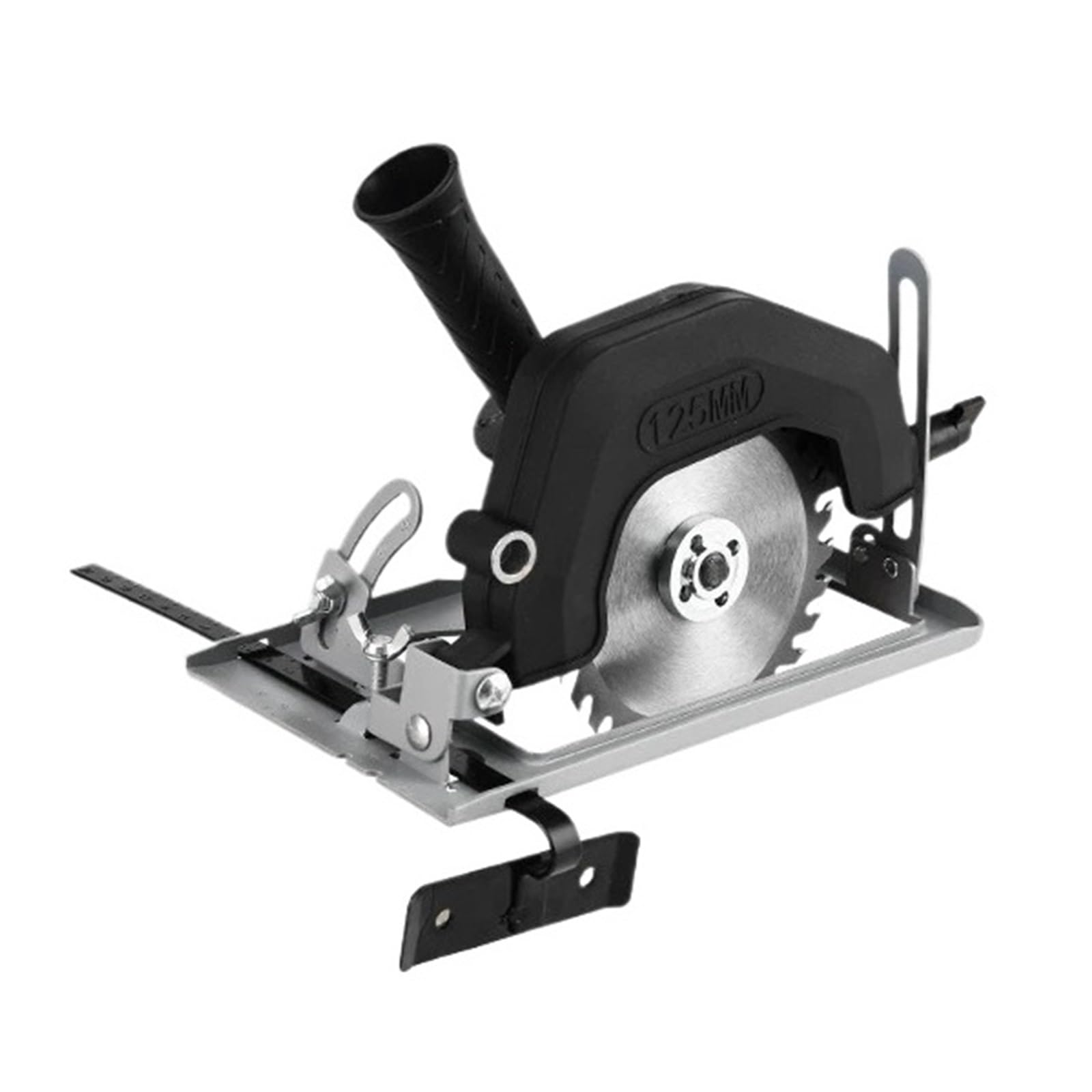 Soporte de conversión ajustable de 0 a 45 grados para amoladora angular con hoja de sierra, herramienta de corte de precisión para amoladoras de 100 a 125 mm.