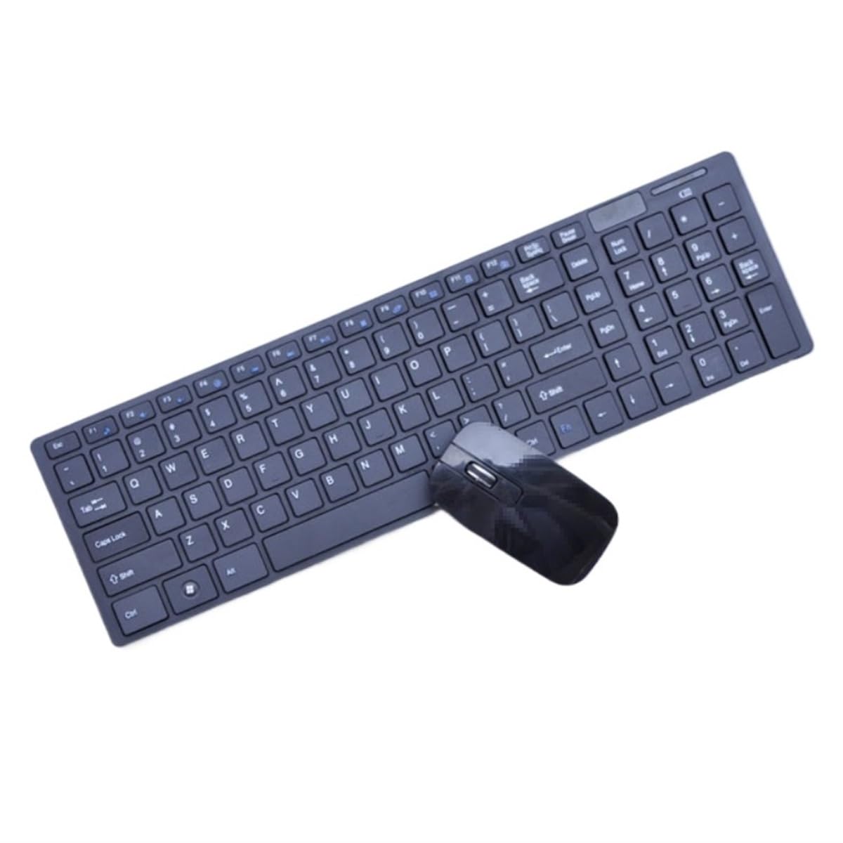 Tastatur Maus Tastatur- und Maus-Kombination, Schlaf-Tastatur-Maus-Set, 10 m Fernverbindung Kombi(Black)