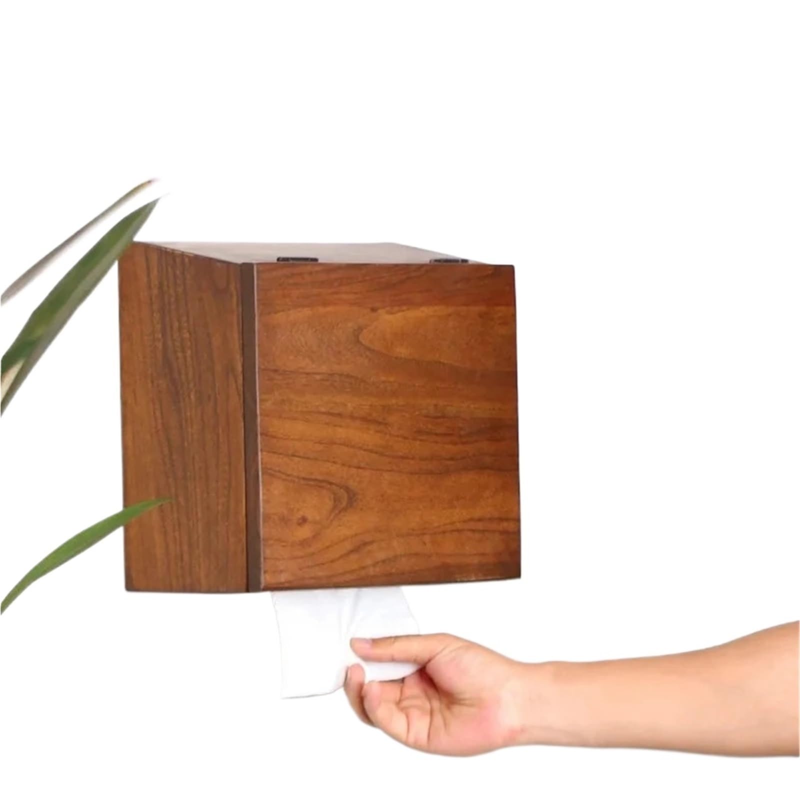 Tissue Paper Holder Wall Mounted Wooden Wall Mounted Paper Towel Holder Hand Wipe Storage Dispenser For Restroom Toilet Tissue Box