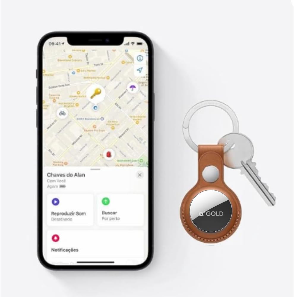 Smart Tag Rastreador com Alarme de Sonoro Localizador Compatível Apple SmartTag Inteligente Bateria 230maH Localizar Pets e Crianças GPS para Chaves Mala Mochila Smart Tag Rastreador com Alarme de Sonoro Localizador Compatível Apple SmartTag Inteligente Bateria 230maH Localizar Pets e Crianças GPS para Chaves Mala Mochila