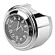 PiniceCore wasserdichte 22/25 mm Motorrad-Lenkerhalterung Zifferblatt Uhr für Harley (schwarz)
