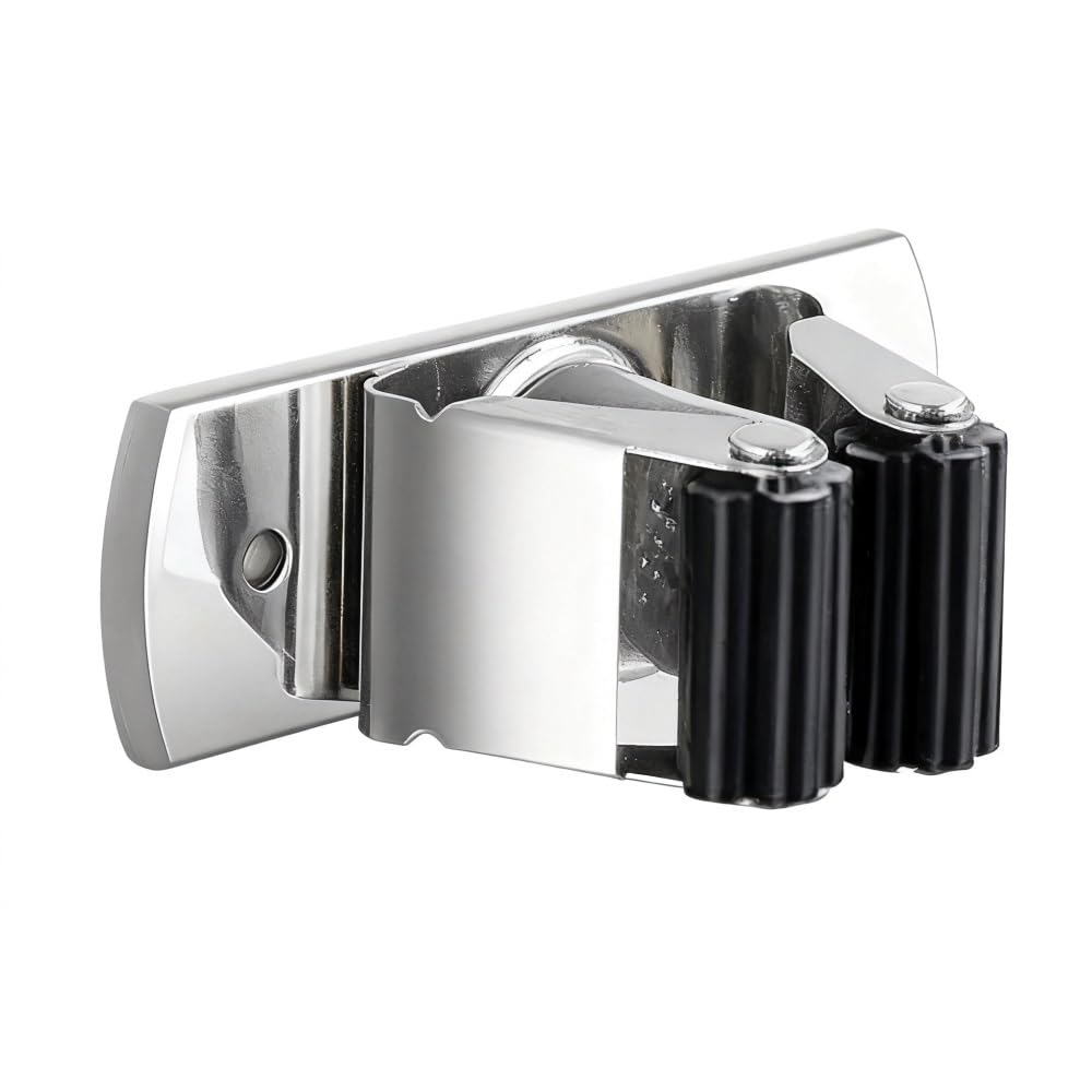 NVISRHDP SUS304 Stainless Steel Non-Drilling Mop Broom Holder