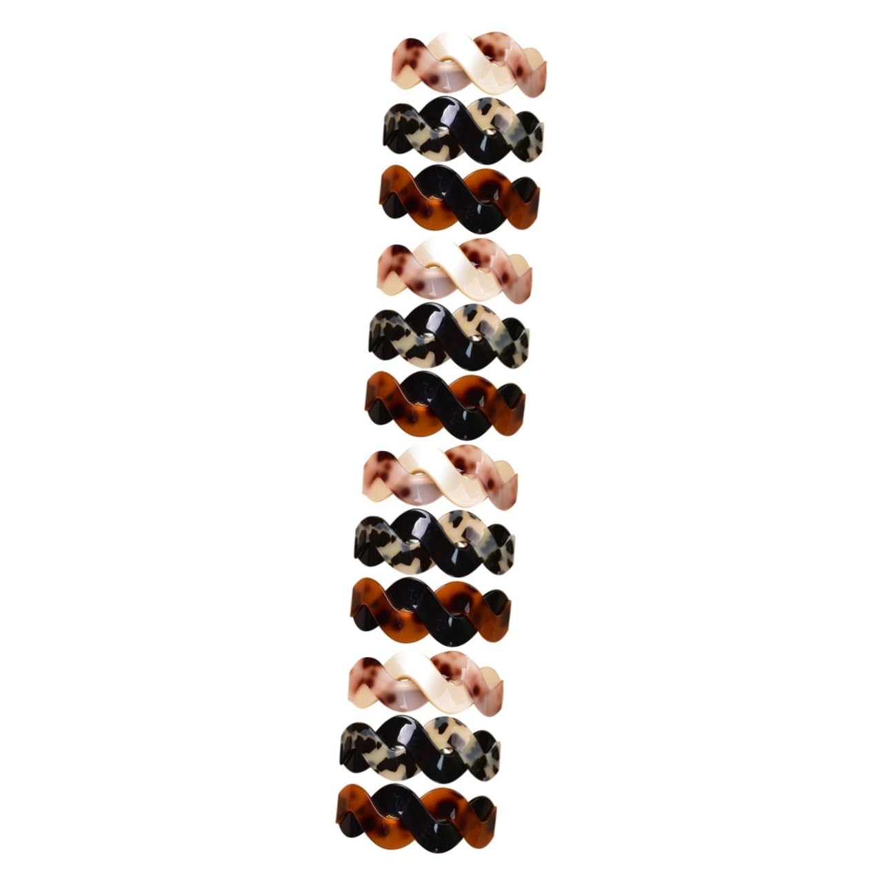 Barrettes à cheveux élastiques pour queue de cheval clips chignon légers - 8