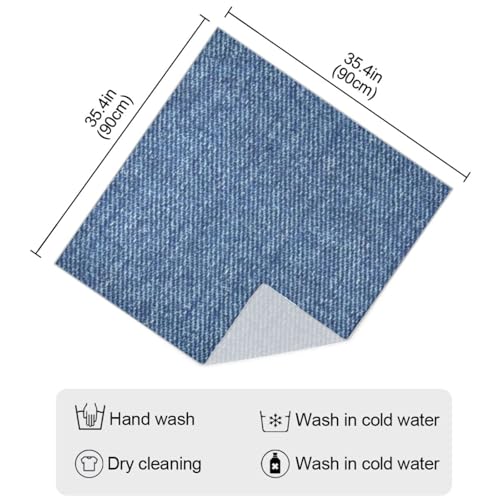 Yuiboo Blue Jeans Square silk Head Hair Scarf Shawls And Wraps Elegantes Winter for Winter bufanda para mujer elegante4