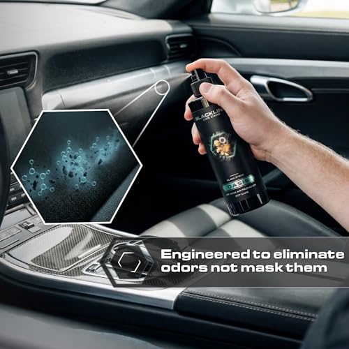 Image of Blackline Car Care - Wild Cherry Car Air Freshener Spray, Premium Odor Eliminator for Cars, Trucks, RVs, SUV, or Home Use - 8 fl OZ - Air Freshener - Wild Cherry Spray