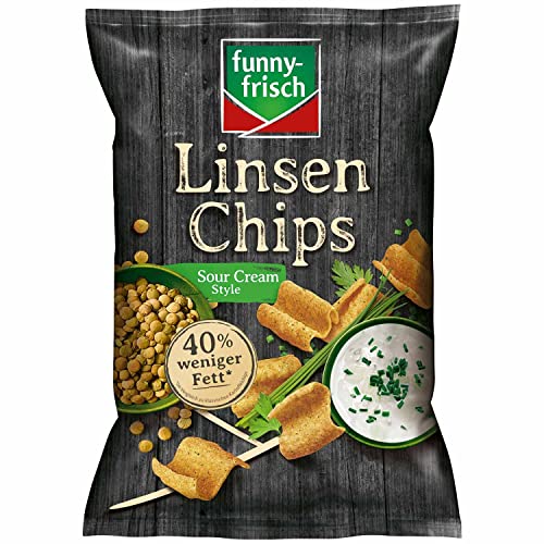 funny-frisch Lentejas Chips Sour Cream, 90 g