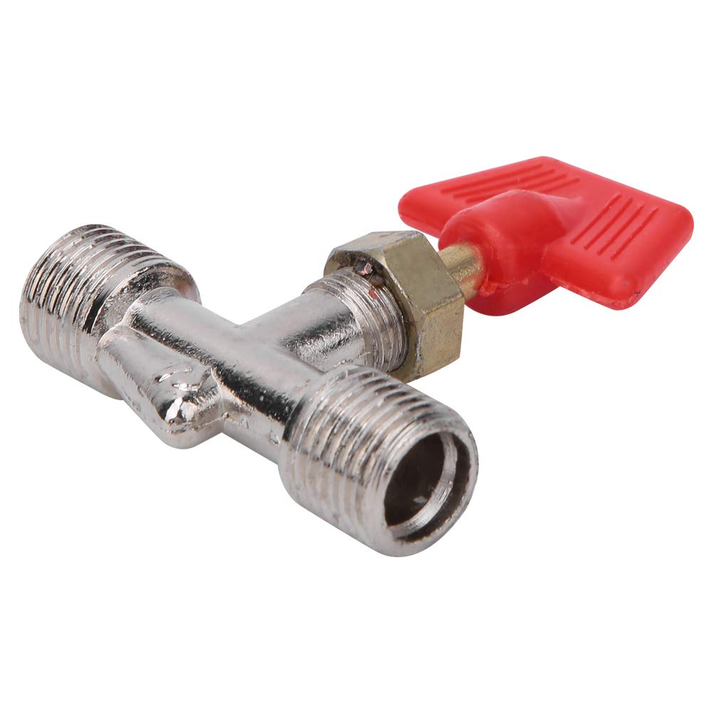 2 Valvole A Sfera In Ottone G1/4” - Sabbiatura Abrasiva - Per Pneumatica, Compressori D'Aria, Acqua, Olio