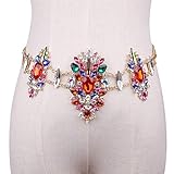 Material: Legierung ZYHO Airlove Boho Strass Taillenkette Kristall Körperketten Strandschmuck Zubehör für Frauen und Mädchen