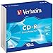 Produktbild Verbatim CD-R Extra Protection, CD-Rohlinge mit 700 MB Datenspeicher, ideal für Foto- und Video-Aufnahmen, kompatibel mit jedem konventionellen CD-Laufwerk, 10er Pack Slim Jewel Case