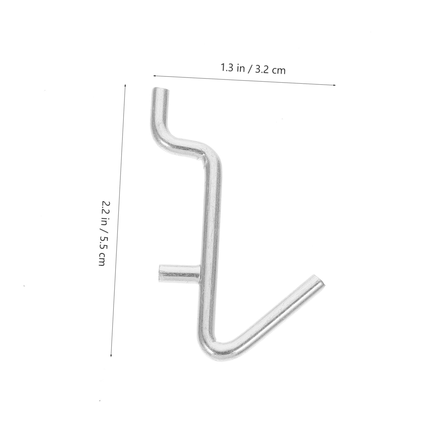 FUNOMOCYA Pegboard Accessories 20pcs Metal Hooks Key Hooks Tool Hangers Jewelry Organizer Wall Storage