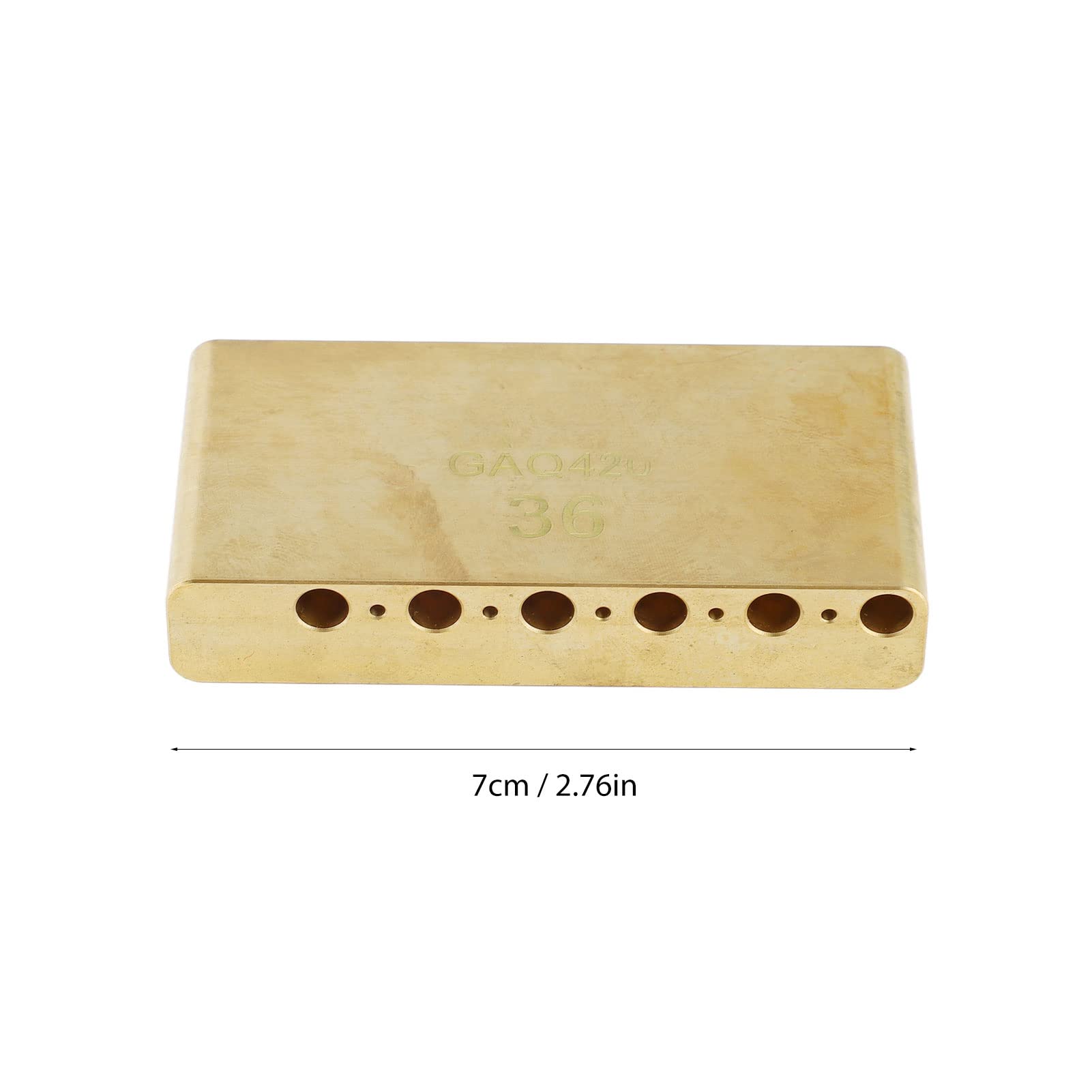 Bloque de Trmolo de Latn para Guitarra, Bloque de Trmolo de Latn Macizo, Reemplazo de Estndar para Puente de Guitarra Elctrica