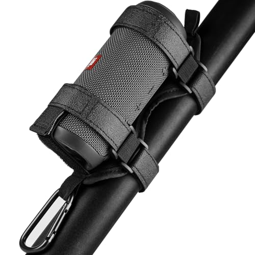 Xislet Speaker Holder for Bike with Carabiner, Adjustable Golf Cart Speaker Mount Fits JBL Charge 5 6 Flip 5 6 7 Anker Bluetooth Holder Strap for UTV ATV Ebike Scooter Boat Club Car Jet Ski