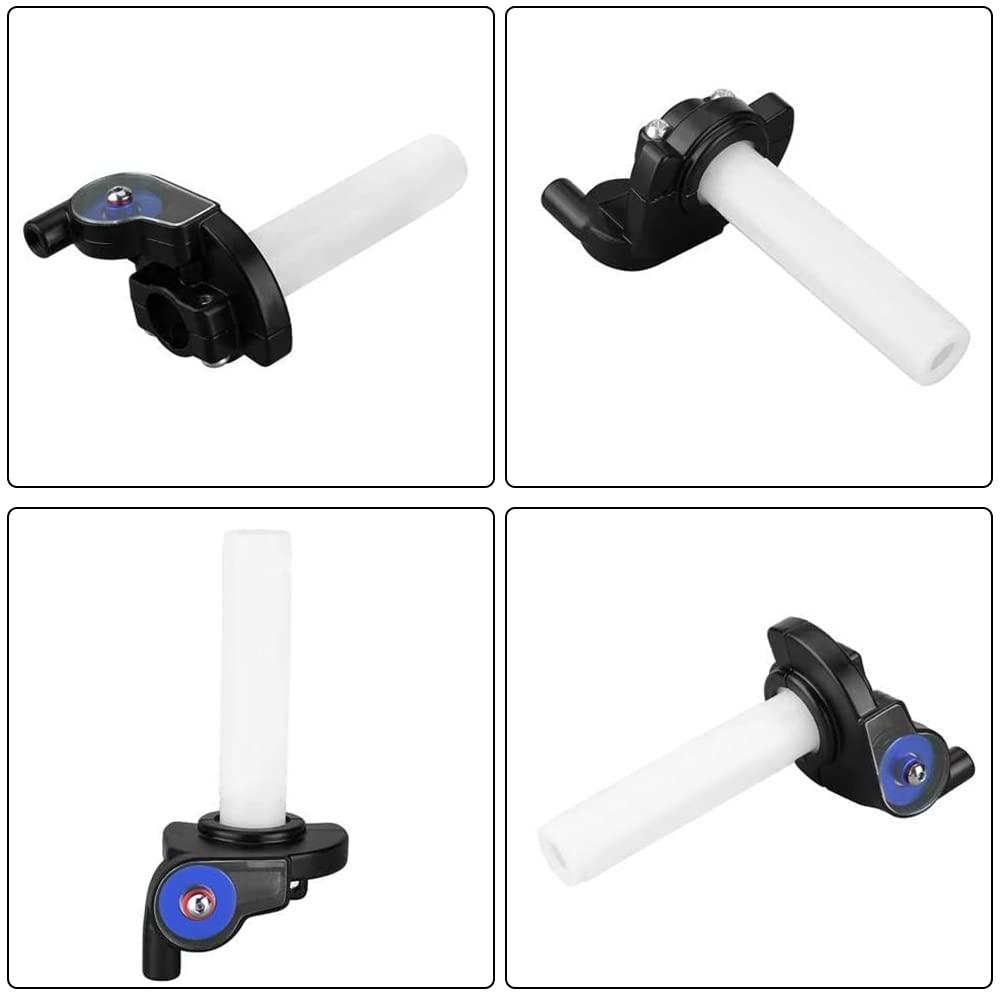Manopola Dell'acceleratore Nero con Cavo, Manubrio dell'Acceleratore a Torsione in Alluminio da 7/8 Pollici Kit per ATV, Quad, Dirt Bike