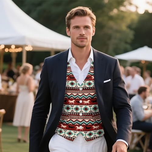 Men's Casual Business Formal Vests Suit Wedding Prom Tuxedo Waistcoat with 3 Pockets Slim Fit Dress Blazer Jackets3