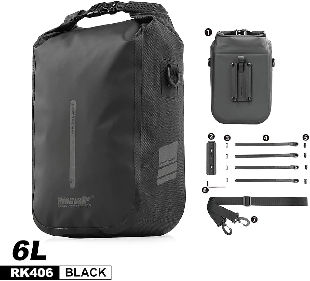 Rhinowalk Bike front fork Waterproof bag Bike Pannier Bag Saddle