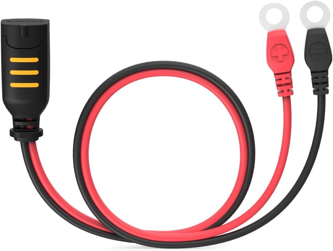 CTEK MXS 5.0 Batterieladegerät Mit Automatischer Temperaturkompensation, 12V 5.0 Amp & Comfort Connect Direct Connect Adapter (M6 Muttern), Ideal Für Schwer Erreichbare Batterien, 40cm Kabellänge