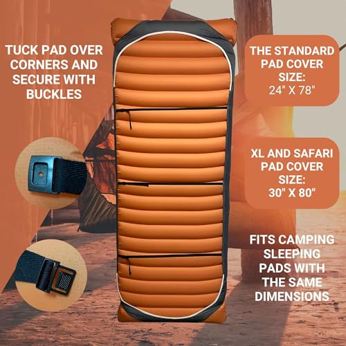 Haven Insulated Pad Cover - Hammock Accessories for Insulated Hammock Pad - Camping Hammock Sleeping Pad Accessories - Second Gen (Standard Size)(Pad Not Included) (Standard Size 78L x 24W)