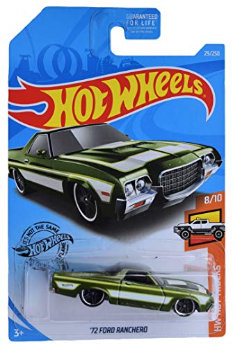 Hot Wheels 72 Ford Ranchero verde escala 1:64 miniatura 1