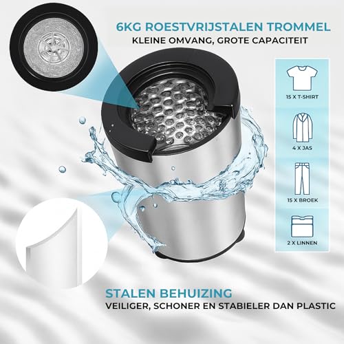 Centrifugeuse pour linge Lodgy mini sèche-linge essoreuse sèche inox AAA+ - 3