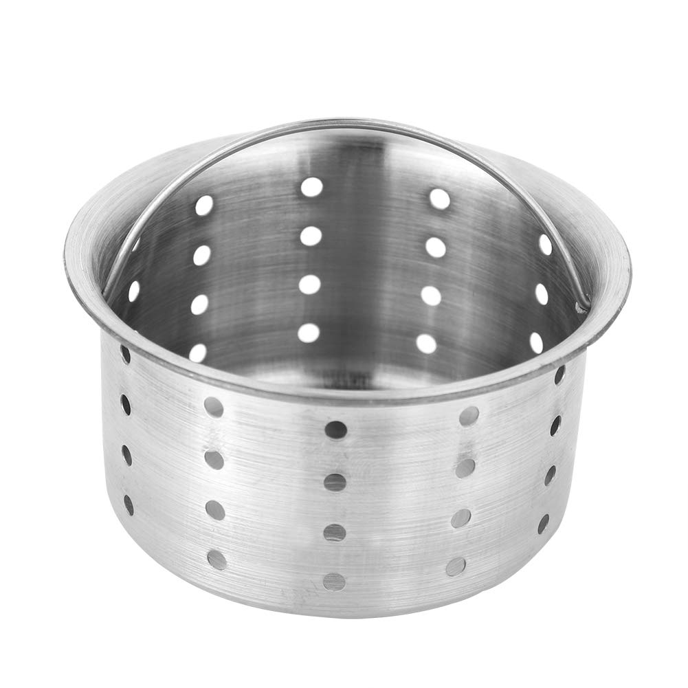 Sitko Odpływowe Zlewu Kuchennego, Efekt Szybkiego Odpływu, Blokowanie Nieprzyjemnych Zapachów, Korek Sitka do Zlewu ze Stali Nierdzewnej, Srebrny Korek do Zlewu ze środkowym