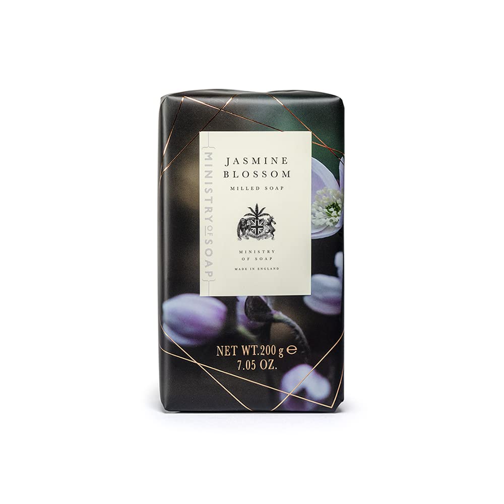 Ministry of Soap Natural Wellbeing Wrapped Soap Relax, Naturally Coloured, Triple-Milled Soap, Lavender and Chamomile 200g