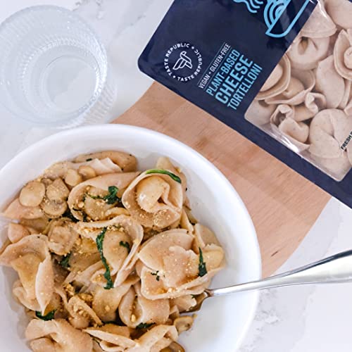Vegan Tortelloni, Gluten Free Plant-Based Cheese Filled Pasta, Cooks In Just 3 Min, Taste Republic, 9Oz (6 Pack) #TOP2