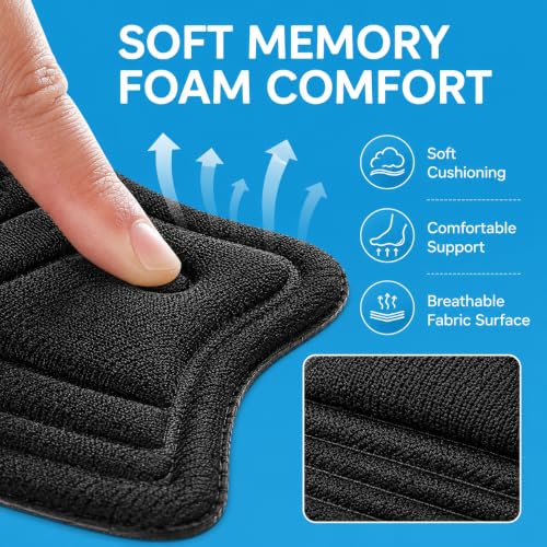 Image of Heel Grip Pads for Loose Shoes, Self-Adhesive Memory Foam Heel Inserts (Heel Liner Pentagon)