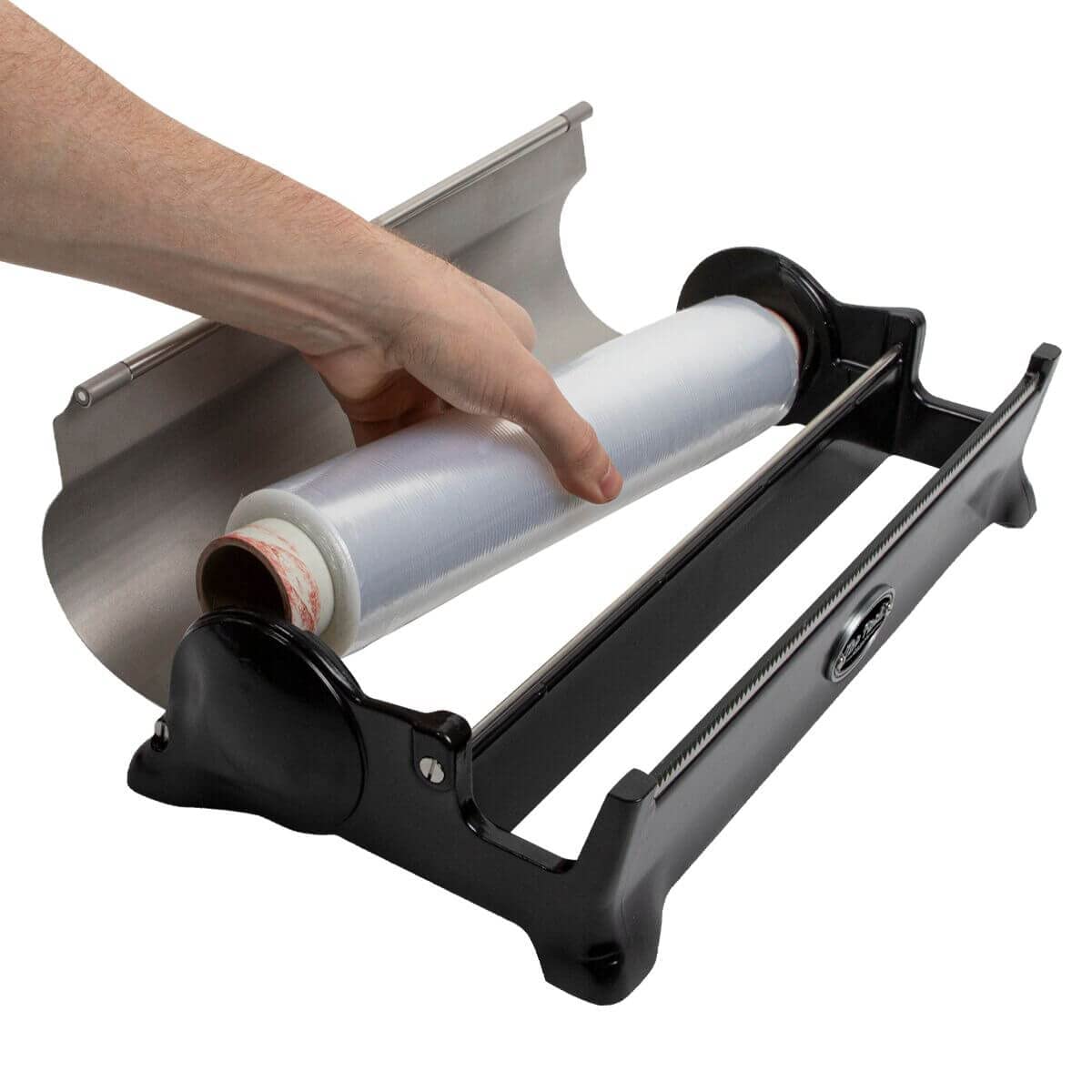 BOSKA 'The Rock' Noir – Distributeur de Film Alimentaire Professionnel – pour Papier Aluminium, Film fraîcheur et Film Micro-Ondes – Aluminium de Haute qualité – Collection 1896