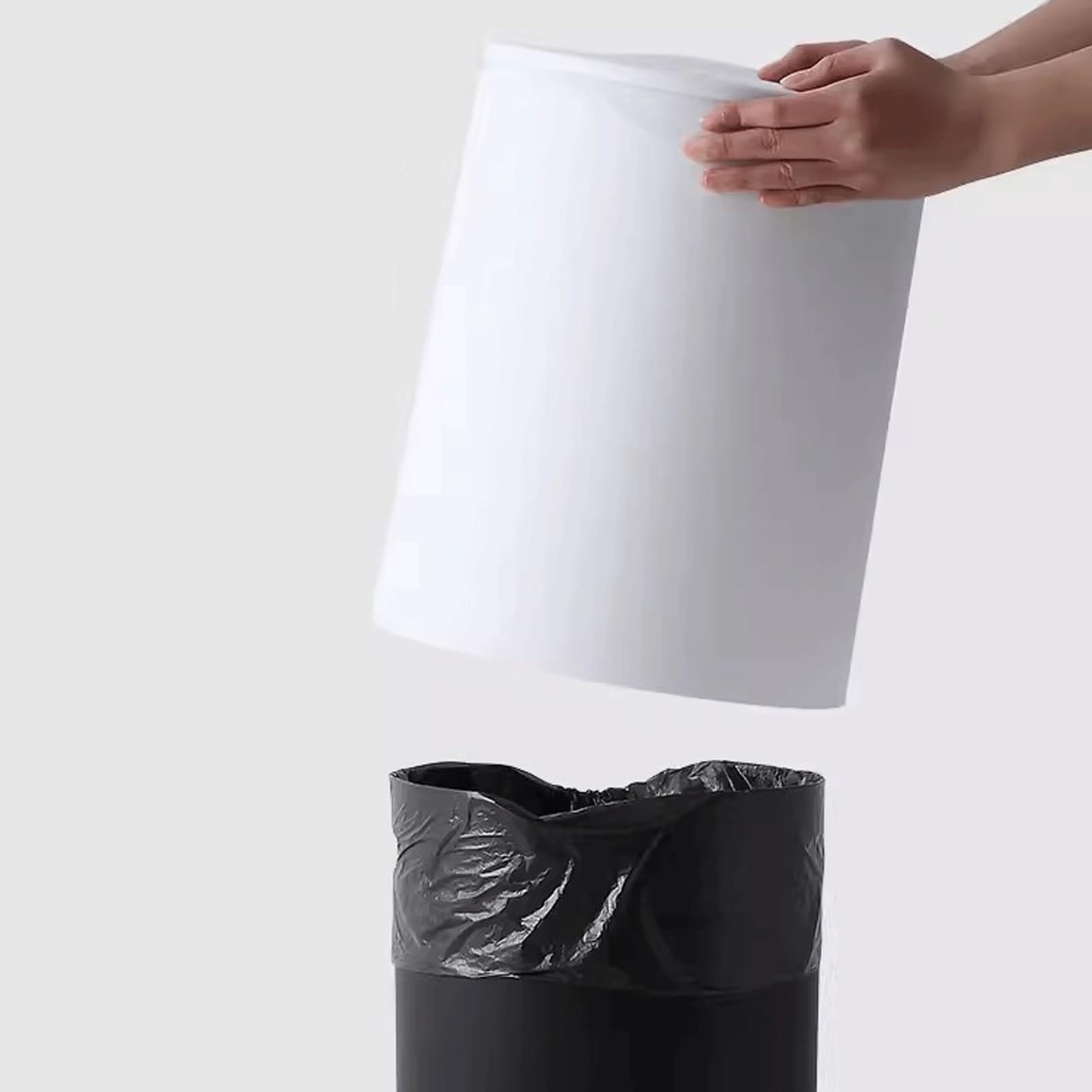 Cestino per la spazzatura interno alla moda, Pattumiera Soggiorno con coperchio Camera da letto Luce Lusso Servizi igienici domestici Bagno Cucina Cestino for la carta di grande capacità Tipo di press