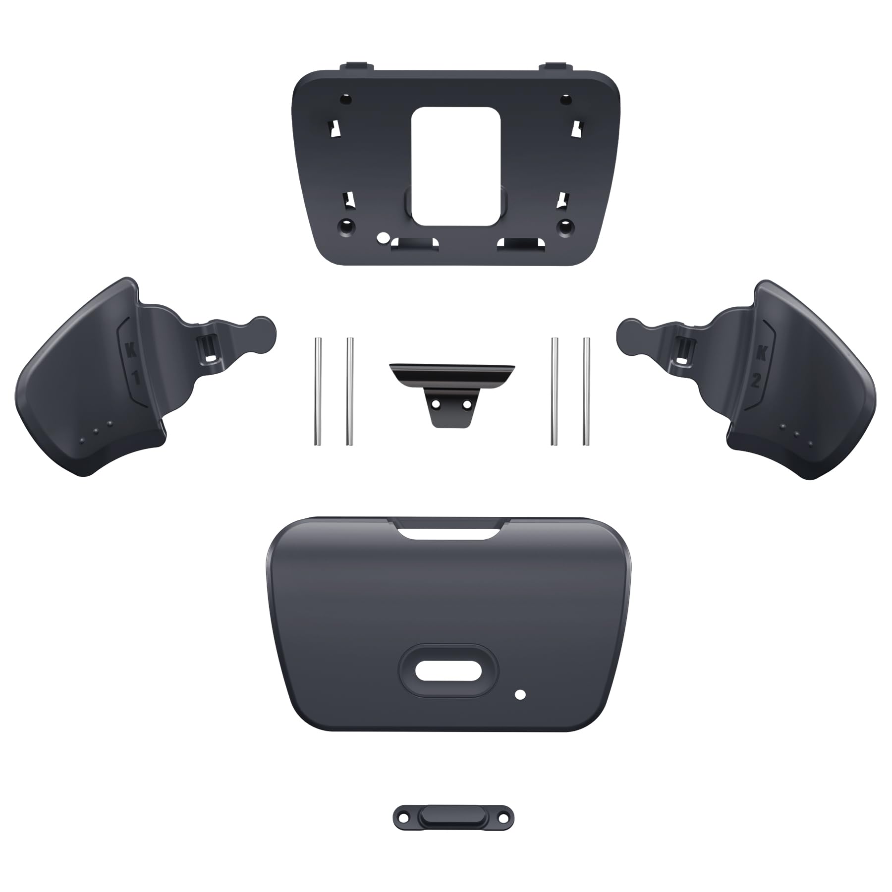 Klasyczna Szary Wymiana Przeprojektowana Back Button Housing Shell K1 K2 dla ps5 Controller eXtremerate Rise Remap Kit - Controller & Rise Remap Board Nie Są Wliczone W Cenę