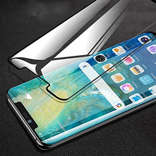Image of STP FEEL Premium Tempered Glass Screen Protector Guard For Huawei Mate 20 Lite (Black, Pack of 1) Edge to Edge Coverage with Easy Installation Kit