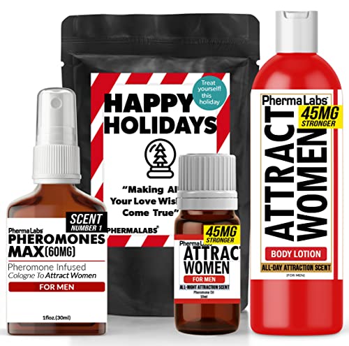 PhermaLabs Pheromone Cologne Gift Set, for Him [Attract Women] - Strong Pheromone Infused Formula
