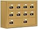 Salsbury Industries 19035-10GSC Cell Phone-3 Unit Surface Mounted-Resettable Combination Locks with 5-Inch Diameter Compartments, Gold