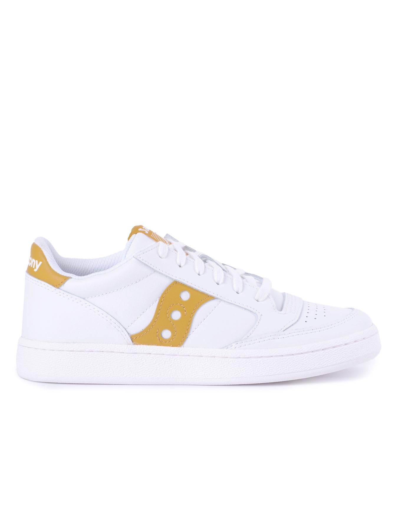 Saucony Womens Jazz Court Sneaker Trainer Shoe, White Orange
