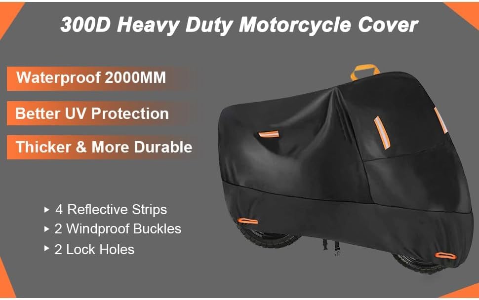Motorhoezen voor Kawasaki Ninja400 ZX-25R Z400 ZX25R Ninja 400 Ve-rsys 650, het hele seizoen universele waterdichte stof-regen-scheurbestendige bescherming voor binnen-buitenmotoren