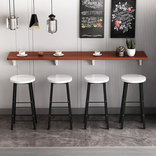 1,120 * 30 * 2.5cm,Mesa De Bar Montada En La Pared Mesa De Cocina Plegable para Colgar En La Pared Mesa Larga y Estrecha con 4 Taburetes Adecuados para Mesa De Bar, Mesa De Cocina