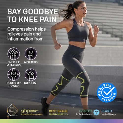 Image of Modvel 2 Pack Knee Brace for Women - Knee Support for Walking, Knee Compression Sleeves for Pain Relief, Knee Sleeves for Women, Knee Brace for Sports, Workouts & Arthritis
