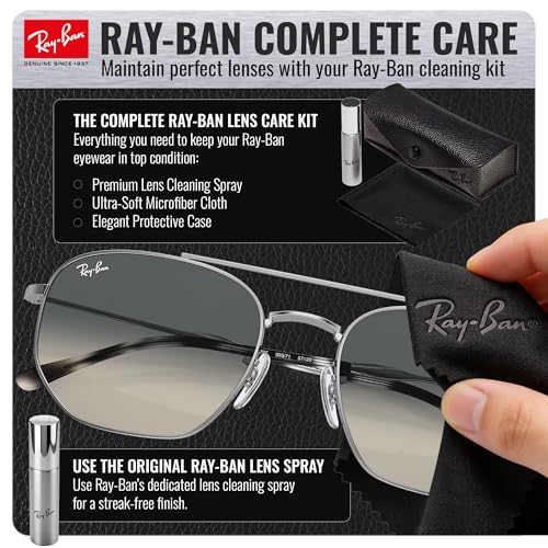 Image of Ray-Ban RB3707 Square-Round Shaped Sunglasses for Men & Women with Official RAYBAN Eyewear Kit