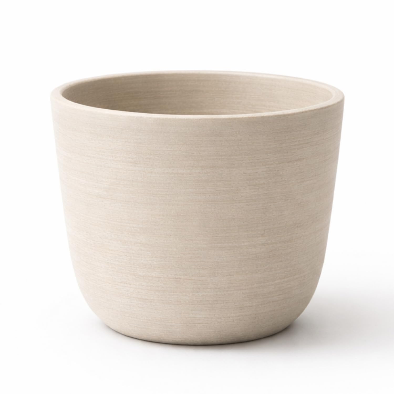 GardenSkill Indoor Plant Pot 10cm / 4", Mocha | Small Scandi Style Modern Planter with Drip Tray with Textured Matte Finish | Flowerpot for Succulents Herbs Cactus Houseplants