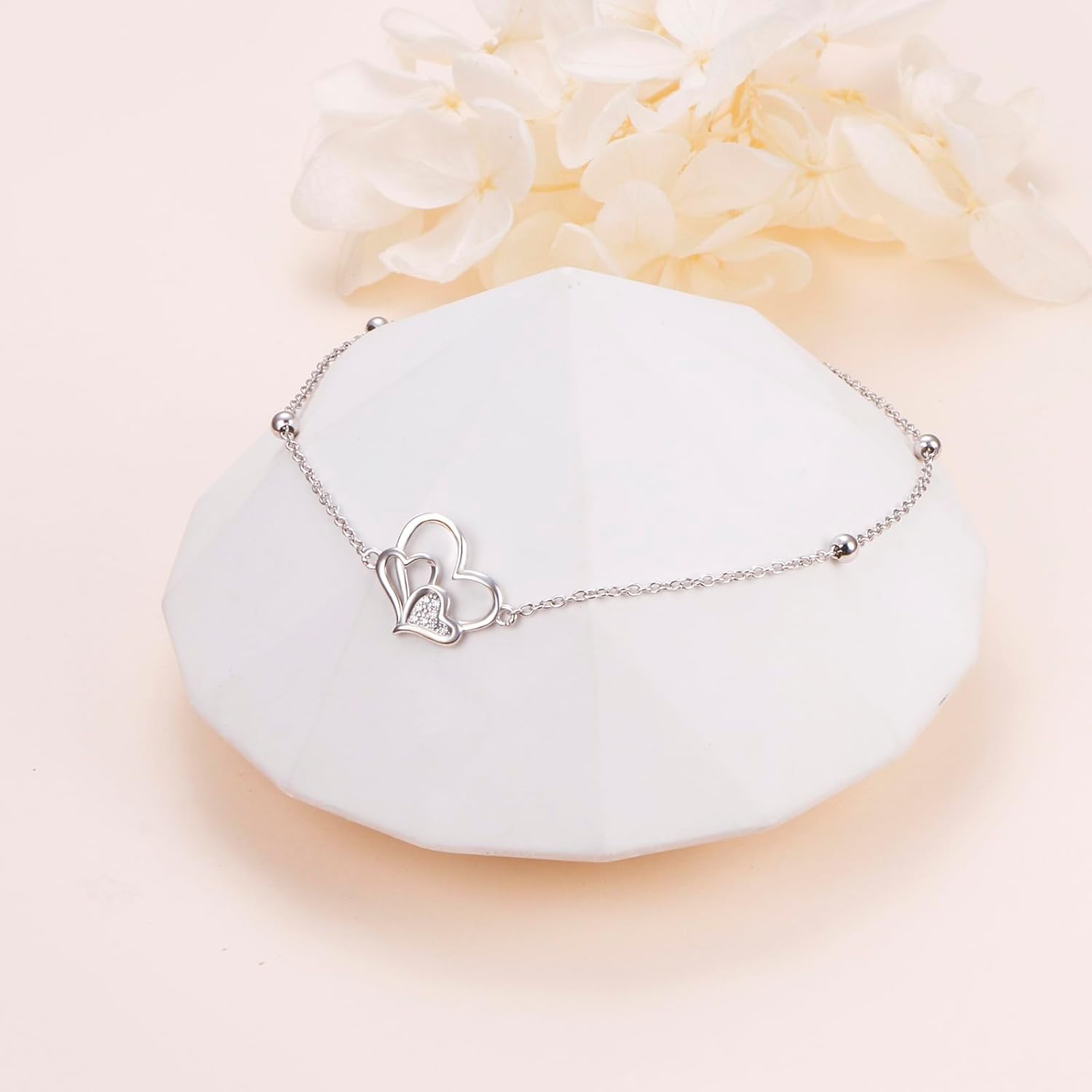 Ankle Bracelets For Women Sterling Silver Butterfly/Heart/Moon/Pineapple/Dragonfly Anklets For Women Multicolor Ankle Bracelet Birthday Jewelry Adjustable Anklet Chakra Gift
