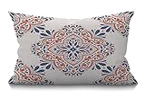 BGBDEIA Funda de cojín de mandala de 12x20 pulgadas, sofá de 30x50 cm