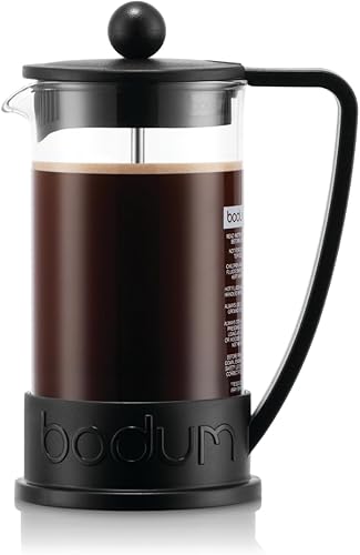 Miniatura 6 de Bodum Brasil Prensa francesa 1 litro 8 tazas cafetera 34 onzas negro