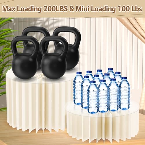 Image of 10 Pcs Buffet Risers, Table Food Risers Foldable Cake Display Stands