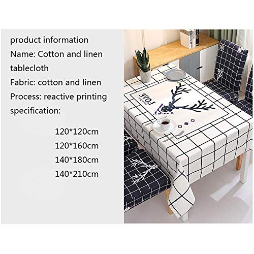 fcya Toalha de mesa e capas de cadeira extensíveis decorativas, capas protetoras de assento de cadei