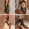 SamHeng-Sexy-Body-con-Entrepierna-a-Presion-Para-Mujer-Lenceria-Traviesa-de-Encaje-de-una-Pieza-Encaje-Transparente-Teddy-Lingerie-rofundo-V-Ropa-Interior-Ropa-de-Dormir