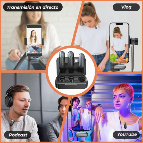 Micrófonos de solapa inalámbricos Technaxx TX-301 para evitar cables molestos en tus vídeos 6