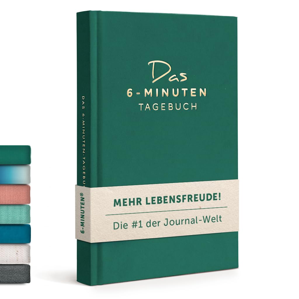 6-Minuten® Tagebuch für Erwachsene 2026 (Das Original) – Mehr Achtsamkeit, Selbstliebe & Resilienz – Dankbarkeitstagebuch, Journal Buch – in 22 Sprachen übersetzt